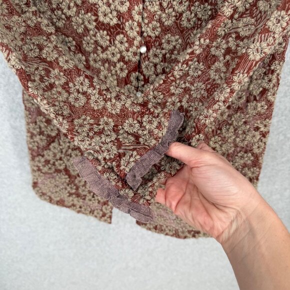 Koko Marianne Kooimans Italian Embroidery on Silk Button Cardigan Size 1/US 2/4 - Picture 4 of 14